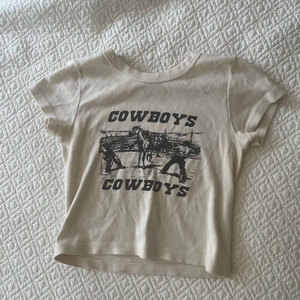 Brandy melville cowboy baby tee